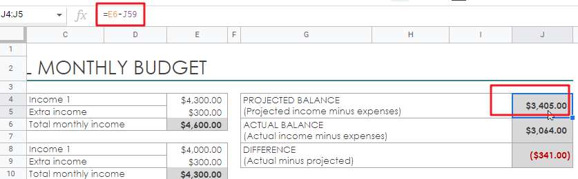 free personal monthly budget template1-1