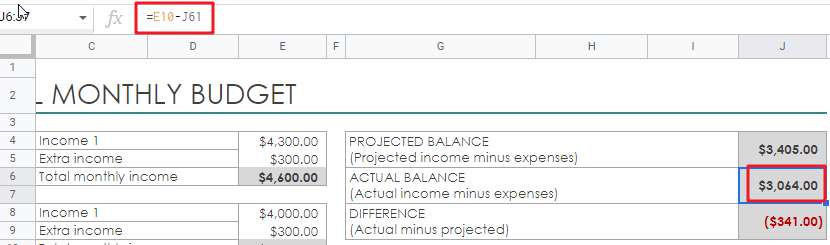 free personal monthly budget template1-1