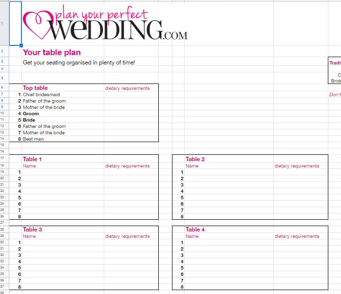 free wedding guest list template10-1