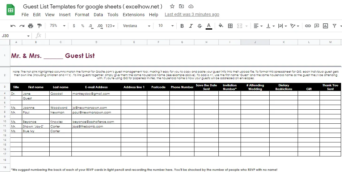 free wedding guest list template4-1