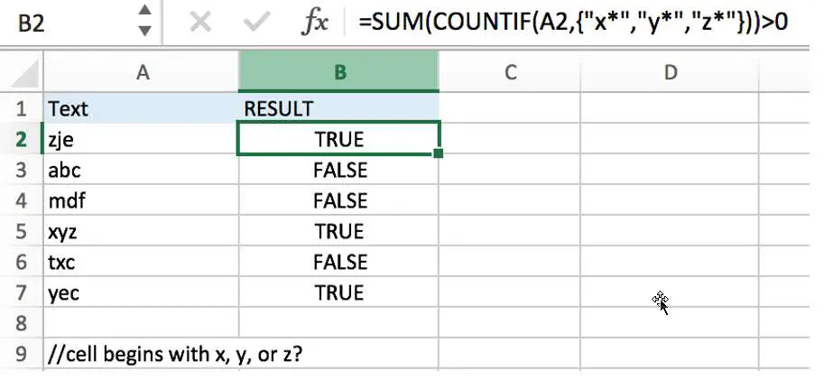 countif function with examples1