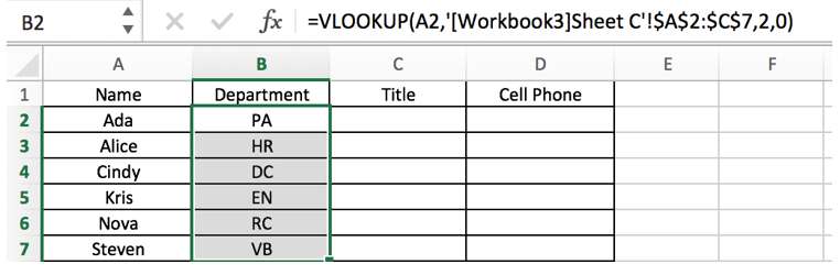 Lookup Value and Lookup Range in Different Workbooks