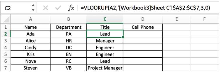 Lookup Value and Lookup Range in Different Workbooks