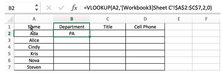 Lookup Value and Lookup Range in Different Workbooks