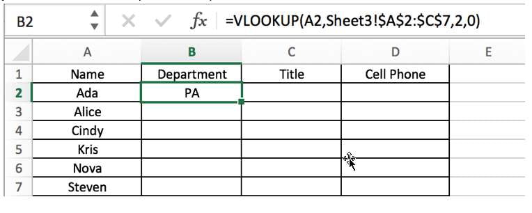 Lookup Value and Lookup Range in Same Worksheet