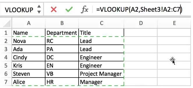 Lookup Value and Lookup Range in Same Worksheet