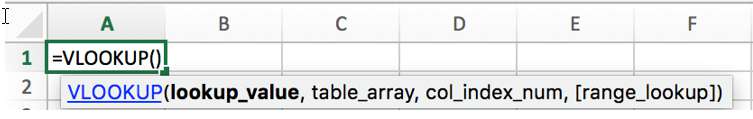Steps of Using VLOOKUP Function1