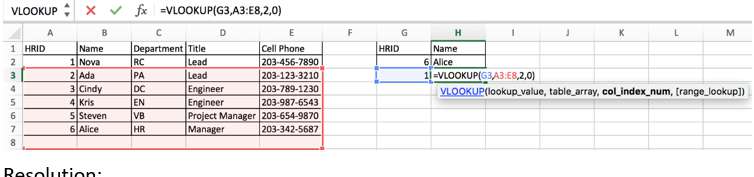 VLOOKUP Error Value Handling