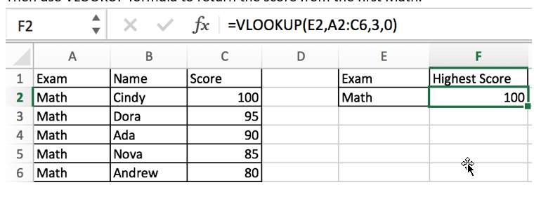 VLOOKUP Lookup the Largest Smallest value1