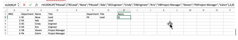 VLOOKUP Two-Conditional Lookup