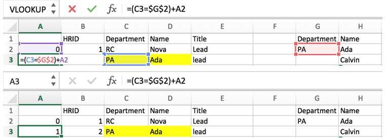 VLOOKUP to Return Multiple Values