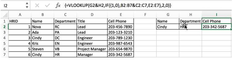 VLOOKUP with Duplicate Lookup Value