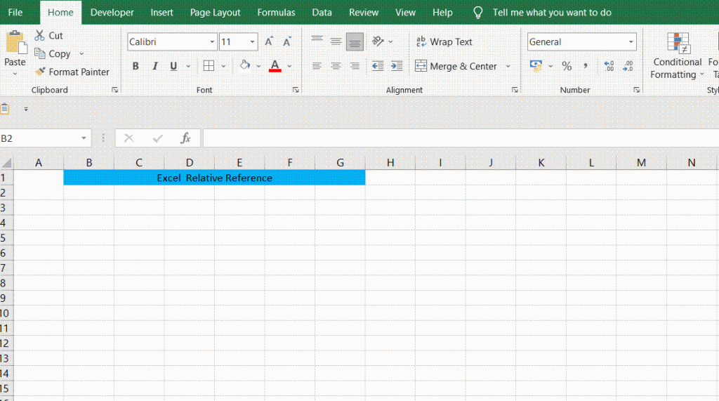 excel or google relative reference