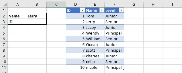 Excel Array Construction