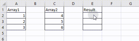 Excel Array Operation1