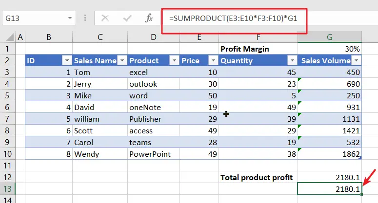 excel array formula1