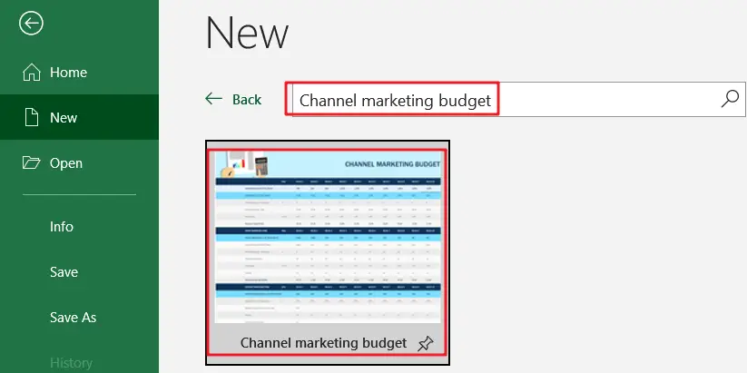 Channel marketing budget 1