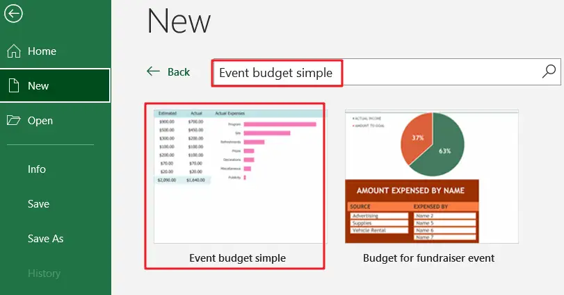 Event budget simple1
