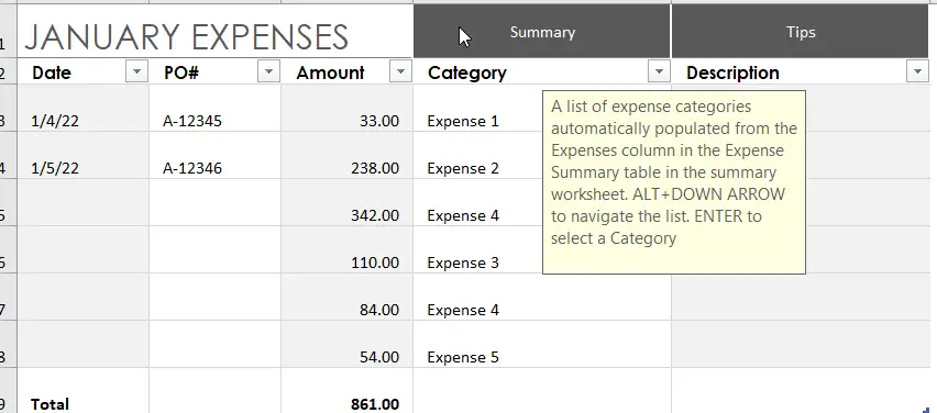 Expense trends budget1