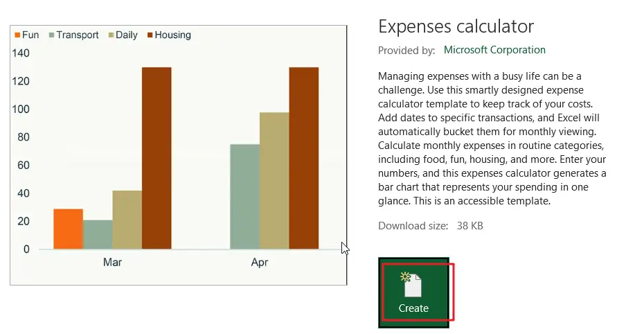 Expenses calculator