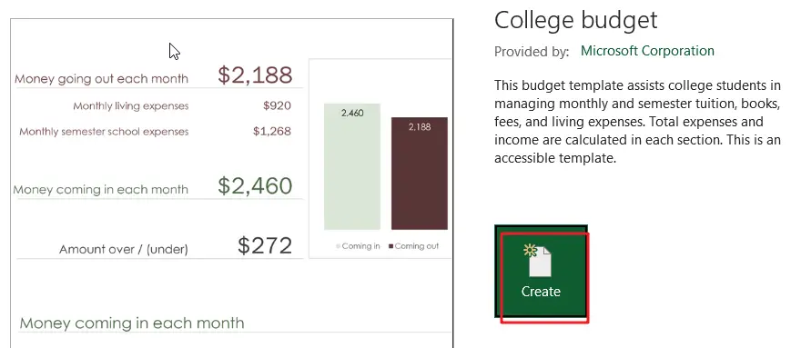 college budget