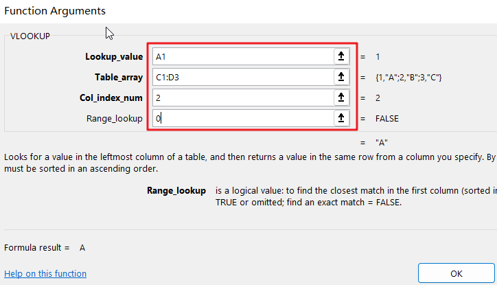vlookup function using formulas ribbon4
