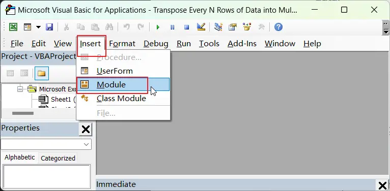 How To Transpose Every N Rows of Data into Muliptle Columns vba2.png