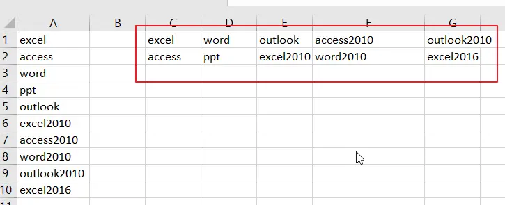How To Transpose Every N Rows of Data into Muliptle Columns vba7.png