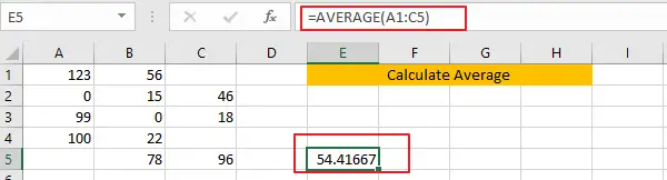 How to Calculate Average Ignore Blank and Zero Cells in Excel 11.png