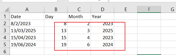 How to Split Date into Day, Month and Year vba code4.png