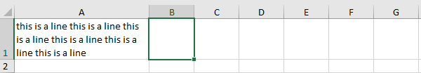 add line break in a cell1