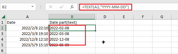 Extract Date from Datetime