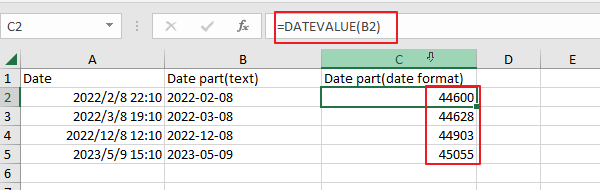 Extract Date from Datetime