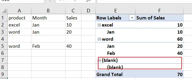 ignore blank cells in pivot table1.png