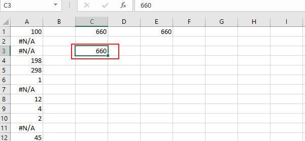 How to Calculate Sum of a Column Ignore #NA in Excel 16.png
