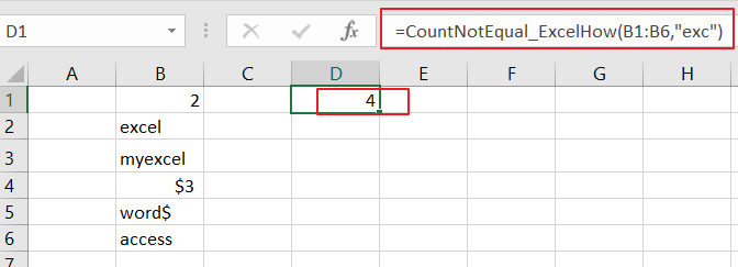 How to Count Cells that do not Contain Specific Text vba2.png