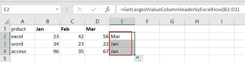 How to Extract the Column Header of the Largest Value in a Row in Excel vba4.png