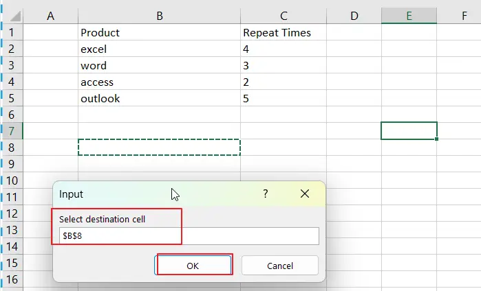 Repeat Cell Value N times in Excel 13.png