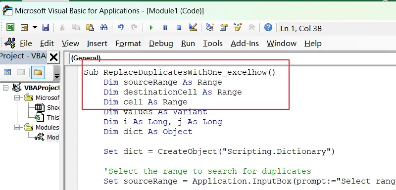 VBA to Replace Duplicates with Blank Cells in Excel 1.png