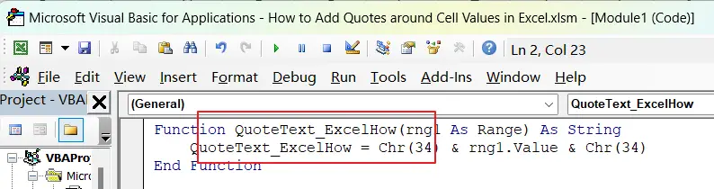 vba to Add Quotes around Cell Values in Excel 1.png