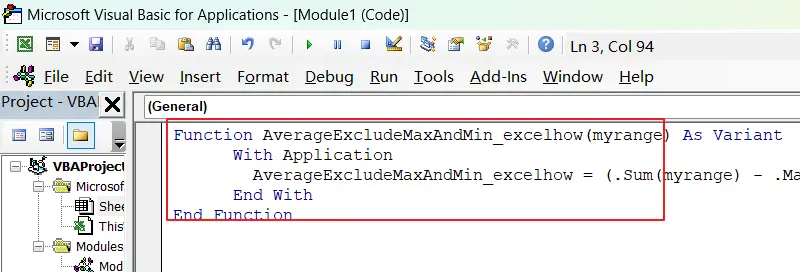 vba toCalculate the Average Excluding the Smallest & Highest Numbers in Excel 1.png
