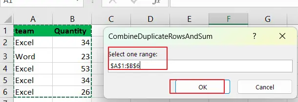 Combine Duplicate Rows and Sum the Values vba 3.png