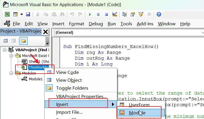 Find Missing Numbers in a Sequence in Excel vba 1.png