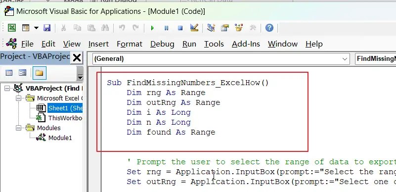 Find Missing Numbers in a Sequence in Excel vba 2.png