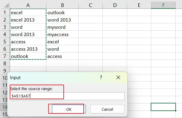 How To Align Duplicate Values within Two Columns in Excel vba3.png