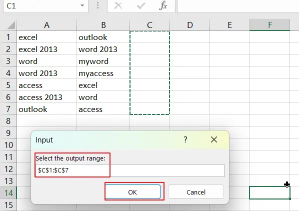 How To Align Duplicate Values within Two Columns in Excel vba5.png