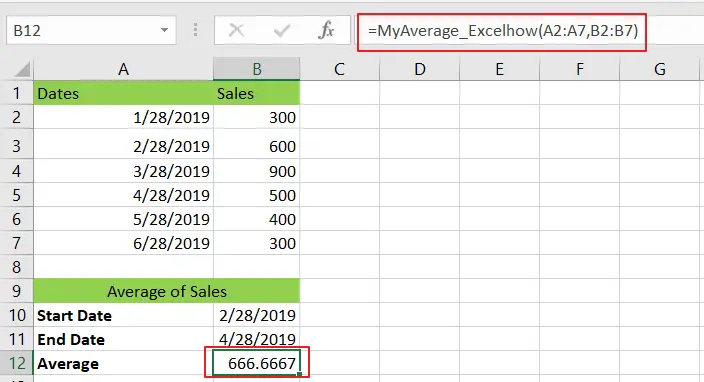 How to Count the Average Between Two Dates in Excel vba2.png