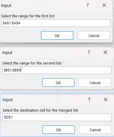 How to Merge Two List without Duplicates in Excel vba 3.png