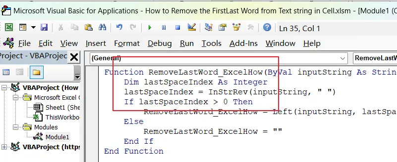 How to Remove the FirstLast Word from Text string in Cell vba 2.png