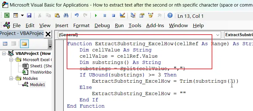 How to extract text after the second or nth specific character vba1.png